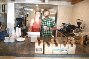 Josh and Stephanie Lindstrom recently opened up their Fika Coffee shop in Lutsen in the Clearview building. Josh buys and roasts coffee beans from several locations around the world and sells his product wholesale and in retail shops. This is the first time the couple has run their own Fika Coffee house. Stop by and learn what “Fika” means.