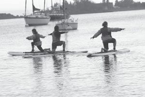 The inaugural North Shore Water Festival featured an early morning stand-up paddle board yoga session. Yoga will be back in 2016, along with fishing, touring kayak and canoe demonstrations and more.