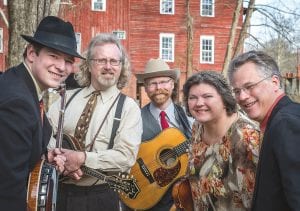 Monroe Crossing is coming back! The house is always packed when this talented group comes to the Arrowhead Center for the Arts. They are (L-R) David Robinson, Bill Monroe, Derek Johnson, Lisa Fuglie and Mark Anderson.