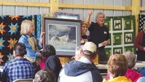 Dreary weather did not keep people away from the Mid-Trail Property Owners Association Auction, Flea Market and Boutique on Wednesday, August 10. All in attendance enjoyed the enthusiastic auctioneering skills of Michael Valentini.