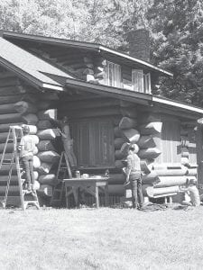 Restoration efforts are under way at the historic ranger’s house at the Tofte Ranger Station compound. In celebration of the ongoing rehabilitation as well as the 50th anniversary of the National Historic Preservation Act, an open house will be held on Sunday, August 28 from 11 a.m. to 1 p.m. On display will be information about the Civilian Conservation Corps, such as this photo of construction of the Ranger’s cabin in 1936. The picture was taken by John Eide.