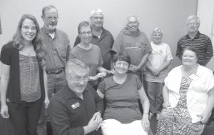 Area volunteers participated in training and learned more details about Medicare at a class sponsored by the Arrowhead Area Agency on Aging. (L-R, seated) Lee Swenson, Therese Campbell, Deade Johnson. (L-R, standing) Callie Taylor, Steve Deschene, Betsey Norgard, Mark Grueser, Dennis Leppanen, JoAnn Chesser, Tom Hill.