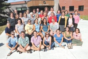 Teachers and staff from all of the Cook County schools, as well as a few teachers from Lake County, came together for a fourday workshop on the Orton Gillingham method for teaching reading. Thirty-six teachers became students during the Institute for Multisensory Education training.