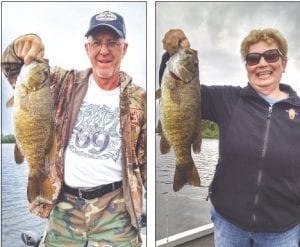 Steve (left) and Marilyn Leonard from Tuscola, Illinois had a great time fishing with Joe Carlson of Joe’s Inland Fishing recently. They also landed some nice walleye at an area lake.