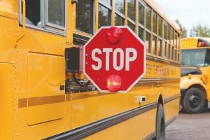 Motorists who pass a school bus when red lights are flashing and the stop arm is extended not only face hefty fines, they put school children at risk.