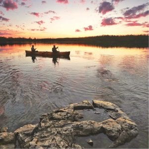 Dave and Amy Freeman completed their “Year in the Wilderness” and paddled out of the Boundary Waters Canoe Area Wilderness on September 23, returning to civilization and leaving behind stunning scenes like this.