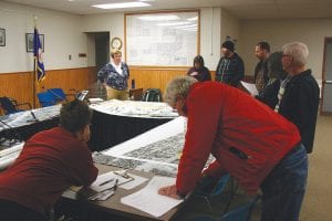 Fifty people attended the all-day open house held at the Grand Marais City Hall last Monday. Folks came to view maps and leave suggestions for MnDOT to consider as MnDOT makes plans for improvements to Highway 61. MnDOT Project Manager Roberta Dwyer was on hand to display MnDOT maps and answer questions.