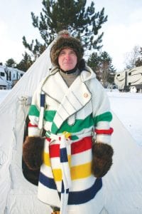 Bill White, Eagan, Minnesota, was one of about a dozen people to set up a tent and camp at the Grand Marais Rec Park over the three days of Winterer’s Gathering festival held last weekend at North House Folk School. White is an avid camper, and he said he prefers winter camping to summer camping because “there are no bugs!” Between 30- 40 people took a walking tour and listened to White and other winter campers explain what is needed to stay warm, dry and safe during a winter outing.