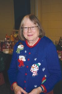 Above: Sharon Hendrickson helped to plan the Christmas Craft Fair held at the Grand Marais Evangelical Church on Saturday, December 3. A wide variety of crafts, jewelry, beauty products and much more was for sale. The youth group served a bistro-style lunch with the proceeds going to fundraising for future youth group projects.