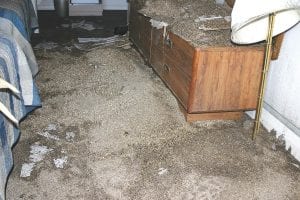 A frozen pipe in a second-story hotel room broke, and water seeped through the floor and caused massive damage to the room below. Servicepro from Duluth was called to clean up, and the business owner, Kevin Buck, offered some tips on how to prevent this from happening, and what to do if it does happen.