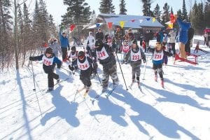 And they are off! Part of the fun of the Winter Festival is the cross country ski races for the kids. These young athletes, who showed some real skills on their “skinny skis,” turned in some fine results.