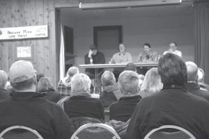 A spirited debate was held with the four gentlemen pictured here who are vying to fill the District 1 Cook County commissioner’s seat that opened up when Frank Moe left office to take care of his health. The debate was held at the Hovland Town Hall on Monday, March 13.