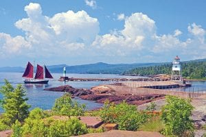 Grand Marais, as depicted here, is a beautiful place to live and the town is up for another award, its third in three years. If you feel that Grand Marais is one of the best Midwestern small towns, please cast your email vote at http://bit.ly/voteGM2017