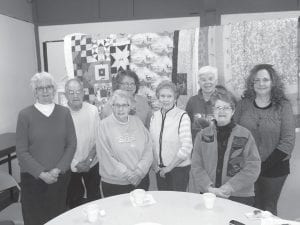 Above: Bethlehem Quilters have made several quilts for the residents. These beautiful quilts really add a touch of home to the residents’ rooms. L-R: Sally Arntsen, Eleanor Waha, Joan Bieber, Revette Pearse, Carol Backlund, Kathy Bolstad, Gwen Lenz, and Teresa Chmelik. Left: The monthly Birthday Party at the Care Center always brings out a good crowd. A special thank you to Doug Sanders for the lovely piano music he provides every month.