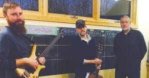 If you are up for some great music, don’t miss Common Ground’s performance at the Grand Marais Library from 5 to 7 p.m. on Friday, April 21. Band mates from L-R: Jonathan Steckelberg, Drew Heinonen, and Bob LaMettry.