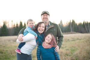 When the Keebles opened their Hungry Hippie Hostel last year, they hoped for some business. It turned out far better than they dreamed and they are ramping up for another exciting year. Here Jeremy and Kate (with Mavis, age 2 on her shoulders) and Addie, age 9, smile for a picture.