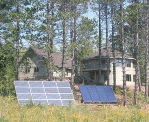 Don and Gerry Grant produce much of their home’s energy from the solar array located near their house.