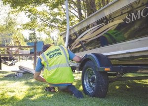 Before you put your boat in the water this fishing season, please clean your boat, trailer, and gear, and drain all water from your boat and let it dry to make sure all possible invasive species are removed. There will be some watercraft inspectors out on the fishing opener and they can give you tips to keep invasive species free from area lakes.