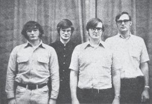 Four brothers from Grand Marais (from left), Robert, William, James and Fran Johnson, all sons of Mr. and Mrs. Donald Johnson, attended Dunwoody Institute in Minneapolis in 1976. The school reported that it is indeed a rarity to have four brothers attend at the same time, and it may well be the first time in school history! Fran and William enrolled in September 1974; their two brothers joined them a year later.