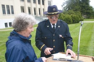 Lucille Nelson came forward with two more names to add to the list of fallen soldiers following the service. In all, 33 Cook County veterans passed away in 2016.