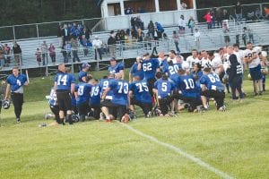 Following last year’s inaugural alumni football game, players knelt for a moment of silence. This year promises to be even more fun, as a tailgate party and other festivities have been added. The game will be played July 1 at 6 p.m. on Anderson Field at the high school.