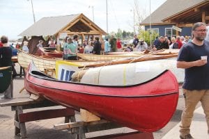 While there were speakers, craft displays, music, a barbecue, dance, campus tours, and more, the real stars of the weekend were the many wooden boats on display.