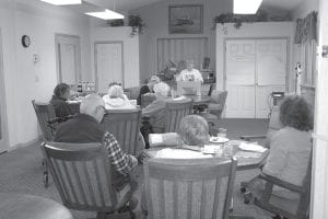 About 15 people gathered for the first Healthy Living program sponsored by the Human Health Development Center and the Cook County/Grand Marais Senior Center. Meetings will be held from 1 to 3 p.m. every Monday and Thursday through the year. Activities will include crafts, games, hikes, trips and informational topics, or other venues that were suggested by participants. For a calendar of upcoming events, call the senior center at 387-2660.