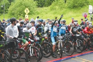 Just before the 99er mountain bike racers left the line the announcer asked the riders to raise their hands if they had raced with or been teammates with the 2015 winner, Steve Tilford. Tilford, age 59, was killed on April 5, 2017 in Utah when the van he was driving struck an overturned semi that blocked the road. Tilford left his vehicle and was then struck by another semi, which killed him and the driver of that truck, which ran into the first overturned vehicle.