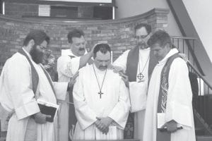 The church was full for Zoar Lutheran Pastor Daren Blanck’s ordination on Thursday, June 15. Pastor Blanck received prayers and blessings from a congregation of pastors who were on hand to witness and partake in his ordination.