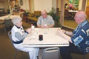 At any point in time there is a card game being played at the Cook County Senior Center. Here Gladys Anderson, Fred Schmidt and Tom Hedstrom play a game called “Push.” Who was the big winner? Depends upon which player you talk to.