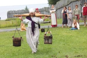 Left: The Dainty Voyageur Contest is one of many competitions and games that will again be featured during the Grand Portage Rendezvous Days at the national monument. Above: Autumn Clearwater- Day was among the many talented dancers who participated in last year’s pow wow.