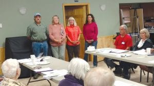 Leading the Cook County Coalition of Lake Associations were from L-R: Steve Persons (DNR), Karen Evens (MPCA), Amy Wilfahrt (USFS) and Ilena Hansel, Cook County Soil and Water Conservation District.