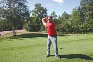 Superior National golf pro Heath Ekstrom shows off the form that will help him play 125 holes of golf in one day. If Ekstrom played 126 holes, it would be the equivalent of playing seven rounds of 18-hole golf, which is a great month from most amateur golfers. Heath is hoping to raise $3,500 for the Folds of Honor Foundation. Folds of Honor provides college scholarships to kids and spouses of military members killed or disabled while serving in the military.