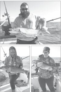 Amy and John Chance, Litchfield, Minnesota, celebrated their wedding anniversary by taking a charter fishing trip with Captain Kelly Shepard of North Shore Lake Superior Charters this past week. Shepard said it was one of his best days ever fishing on the big lake. The couple caught and released a 24-pound lake trout, a 21-pounder and 17½-pounder while keeping a limit of smaller, good eaters. Amy caught two of the biggest fish.