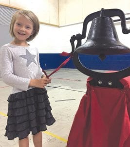 New students love the first day of school Bell Ringing Ceremony.