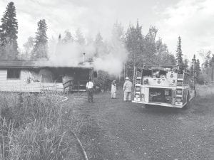 Grand Portage and Hovland fire departments were called to a house fire in Grand Portage on Tuesday. Fire fighters were on the scene for several hours. The structure was considered a total loss.