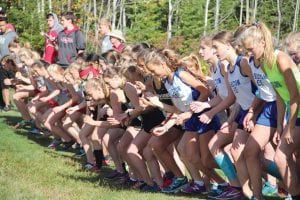 Anticipation (and adrenaline) were high at the start of the girls’Polar League Conference title race held at Pincushion Mountain trail system. North Shore Storm, a combined team made up of Two Harbors and Cook County High School runners, swept the top three places and handily took the team title.