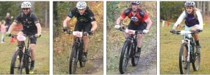 An excellent field of riders turned out for last Saturday’s Sawtooth Mountain Challenge held on the Pincushion single-track trails. Up top, far left to right, local mountain bike racers Max Wahlers, John Alt and Max Paximarer competed in the 25-mile race while Reilly Wahlers rode in the 16-mile race. Wahlers finished second in the women’s field while Paximarer finished third in the men’s Expert category. Event coordinator Jay Arrowsmith-DeCoux said he was impressed by the kids who raced, adding that there are some who have the potential to be great teen and adult racers.