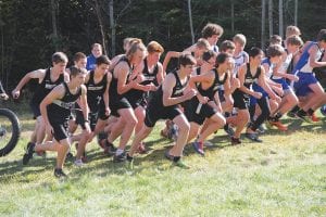 Getting a good start is always important in a cross country race, but settling quickly into a pace a runner can maintain for 3.1 miles is even more important. If a runner goes out too hard for too long they get the “big bear” on their backs and are reduced to a jog or a walk until they recover. So far this year April Wahlstrom’s boys’ and girls’ teams have figured out their pacing and both teams should do very well in the upcoming Section 7A meet.