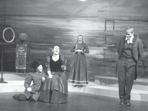 If you missed the first week, there is still one more week to catch a performance of William Shakespeare’s comedy Twelfth Night. Some of the community high school youth cast include, from L-R: Robin Henrickson (as the clown), Aurora Schelmske (as Olivia), Itzy Sparks (who plays a servant), and Joe James, who plays Malvolio. The play starts at 7 p.m. on Friday and Saturday and ends Sunday, November 19 with a 2 p.m. performance. Tickets are $10 for adults and $5 for students on the night shows, and a donation is requested for the Sunday performance.