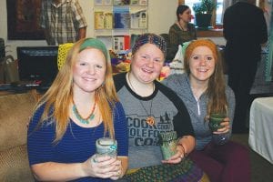 Lucky shoppers didn’t get one, but three Laky sisters to wait on them at the craft sale located at the Grand Marais Senior Center on Saturday, December 2. Hannah (Palma), Leah, and Rebekah were busy selling ceramics made by Hannah at the center. And as always, were as lovely as anyone could be!