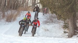 Last Saturday was a great day to be out biking. Almost 200 people from the Midwest gathered in Lutsen at the Superior National Golf Course to take part in either the 24-mile or 16-mile Norpine Fat Tire Bike Classic race. This was the second year this event was held. The races are run on a mix of snowmobile and cross country ski trails through the rugged boreal forest. This event is part of the 45NRTH Great Lakes Fat Bike Series.