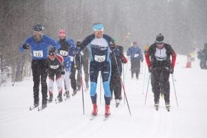 It snowed a lot on Sunday, Feb. 18, but that didn’t deter the cross country skiers who participated in the 30 kilometer Nordic ski race held at the Pincushion Mountain Winter Family Ski Festival. The day was filled with a 10k and 30k classic ski race, along with a 10k freestyle race, kids' ski races, a skijoring race and a fat tire bike demo.