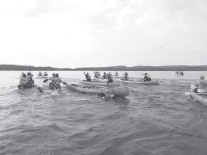 As seen above, canoe racers of all abilities take part in the Gunflint Trail Canoe Races held each July as a fundraiser for the volunteer Gunflint Trail fire department. While there are some serious racers who take part, most participants are there for the pure fun of it.