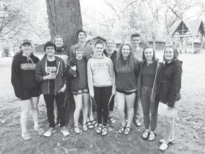 Members of the CCHS Envirothon team traveled to Slayton, Minnesota last weekend to compete in the state competition. From left are Chloe Blackburn, Doran Acero, Hazel Oberholtzer, Robin Henrikson, Andy Kern, Aurora Schelmeske, Lucy Callender, Abby Prom, Leif Anderson, Claire LaVigne and Amelia Roth.