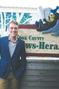 Joe Radinovich visited the Cook County News-Herald and explained why he is the best candidate to lead the DFL to victory in the race to win the 8th District congressional seat that will be open when current 8th District Congressman Rick Nolan (DFL) retires.