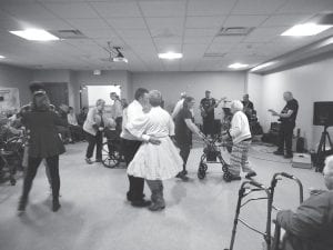 The dance floor was “hoppin” on Saturday, May 26 when Portage Band came to play at the Care Center.